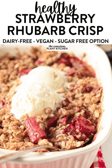 Gluten Free Crumble Topping, Gluten Free Crumble, Strawberry Rhubarb Recipes, Rhubarb Recipes Crisp, Strawberry Rhubarb Crumble, Strawberry Crisp, Strawberry Rhubarb Crisp, Rhubarb Desserts, Rhubarb Crisp