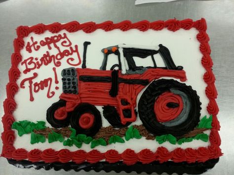 Tractor cake Red Tractor Birthday Party Cake, Red Tractor Cake, Red Tractor Birthday, Hunting Birthday Cakes, Farm Birthday Cakes, Boy Cakes, Tractor Cake, Tractor Birthday Party, Hunting Birthday