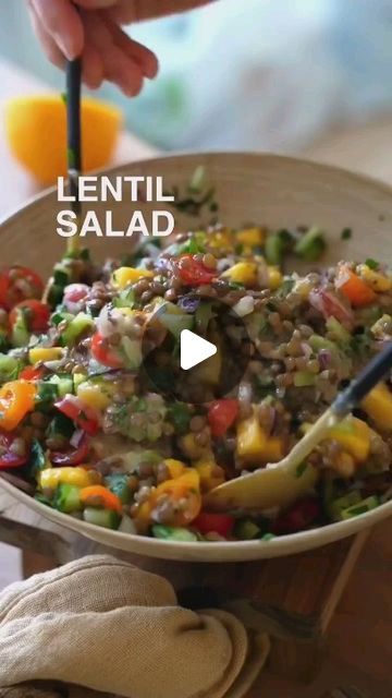 Salad Recipes Healthy Lunch, Salad Recipes Healthy Easy, Resep Salad, Painting Concrete Porch, Vegetarian Snacks Recipes, Best Salad Recipes, Brown Painting, Porch Steps, Mango Salad