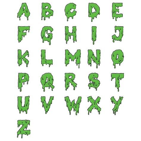 Slime Font Alphabet, Slime Letters Font, Slime Letters, Slime Font, Monster Letters, Monster Font, Pen Lettering, Drawn Typography, Pink Noise