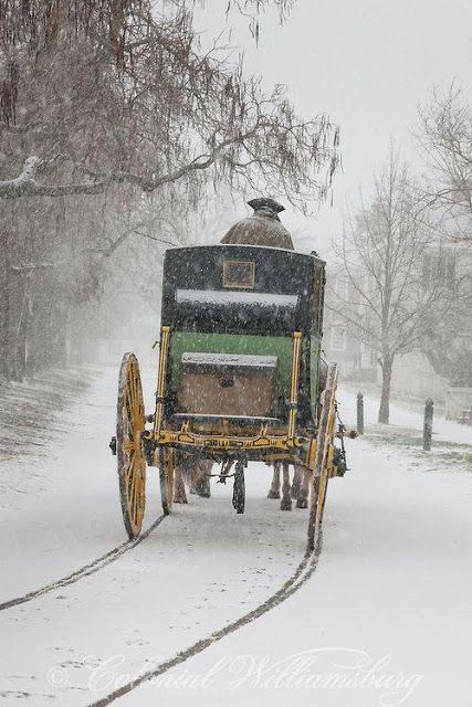 Passion for the Past: Colonial Travel & Taverns: The Pulse of 18th Century Life Ciel Black Butler, Fictional Places, I Love Snow, I Love Winter, Winter's Tale, Colonial Williamsburg, Winter Scenery, Winter Beauty, Horse Drawn