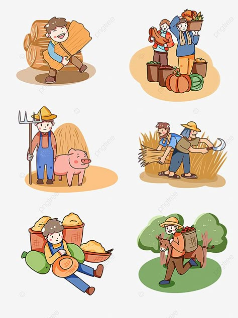 hand drawn farmer characters,agricultural harvest,character harvest scene,harvesting crop characters,haystack,grain basket,big winter melon,cartoon farmer character illustration,cartoon hand drawn,hand clipart,drawn clipart,character clipart,big clipart,harvest clipart Farmer Illustration Character, Agriculture Cartoon, Farmer Cartoon Character, Harvest Drawing, Farmer Character Design, Agriculture Drawing, Melon Cartoon, Farmer Clipart, Cartoon Farmer