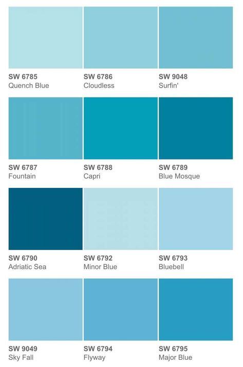 Pale Blue Paint Colors, Pale Blue Paint, Sky Blue Paint, Light Blue Paint Colors, Light Blue Paint, Blue Painted Walls, Blue Wall Colors, Light Blue Paints, Light Blue Walls