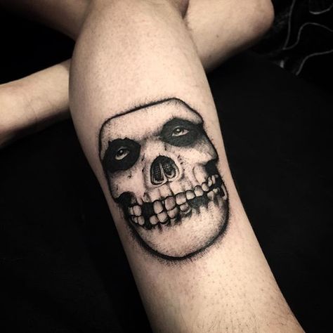 Misfits skull by Adam Vu Noir @ adamvunoir Misfits Skull Tattoo, Miss You Brother Quotes, Misfits Tattoo, Misfits Skull, Missing You Brother, Brother Quotes, Traditional Tattoos, Greek God, Traditional Tattoo