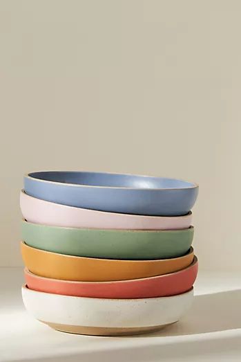 20% Off Kitchen, Dining and Dining Room Furniture | Anthropologie Dinner Bowls Ceramic, Pasta Bowls Dinnerware, Anthropologie Bowls, Colorful Dinnerware Set, Colorful Kitchenware, Colorful Dishware, Fun Dinnerware, Anthropologie Bowl, Plate Bowls