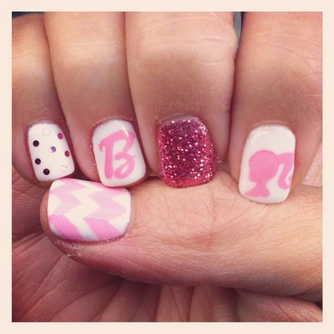 #barbie #pink #nails #manicure Barbie Pink Nails, Kids Nail Designs, Nails Oval, Barbie Nails, Pink Nail Art, Pretty Nail Designs, Cute Gel Nails, Nails For Kids, Summer Acrylic Nails