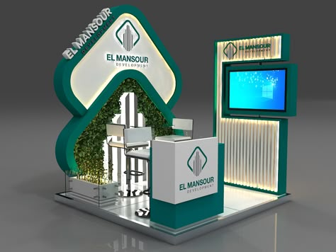 EL MANSOUR on Behance Digital Art Exhibition, Stand Modular, Art Exhibition Design, 3d Installation, Expo Stand, Exhibition Stall Design, Sign Board Design, Stall Design, Exhibition Stall