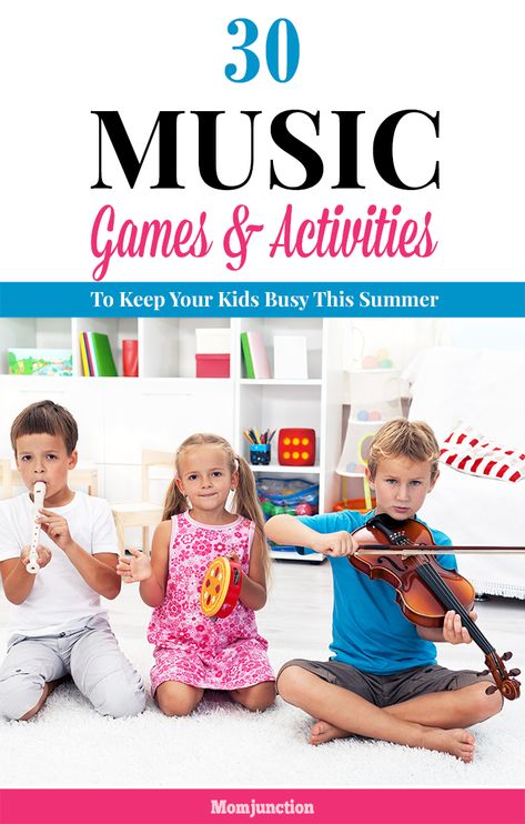 30 Amazing Music Games & #Activities To Keep Your Kids Busy This Summer Music Games For Kids, Music Activities For Kids, Music Camp, Music Lessons For Kids, Music Lesson Plans, Preschool Music, Amazing Music, Movement Activities, Fun Music