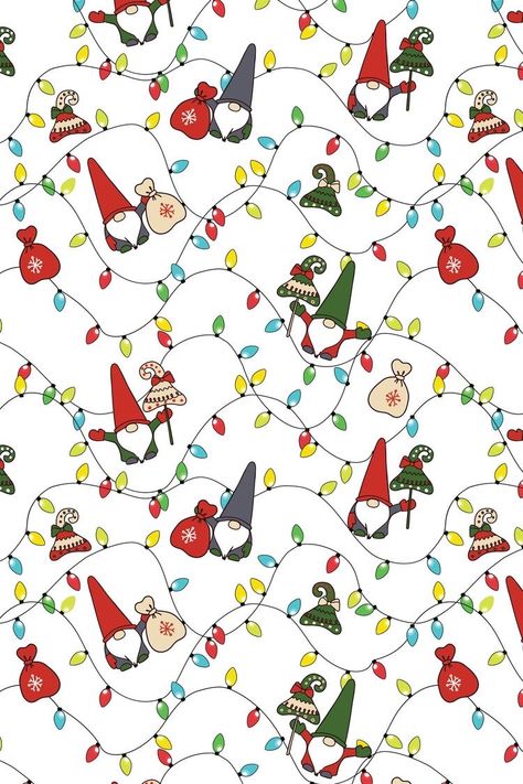 Christmas Gnome Phone Wallpaper, Christmas Gnome Wallpaper Iphone, Christmas Gnomes Wallpaper, Gnomes Background, Gnome Wallpaper Iphone, Christmas Gnome Wallpaper, Christmas Prints And Patterns, Gnome Phone Wallpaper, Gnomes Christmas Tree