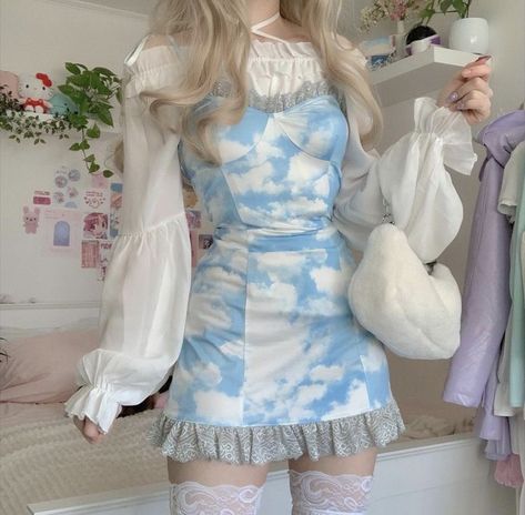 Kawaii Fashion Outfits, Strappy Dresses, Swaggy Outfits, Really Cute Outfits, Kawaii Clothes, Lolita Fashion, Kawaii Fashion, Bandage Dress, Outfit Details