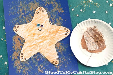 Sand Castle Craft, Paper Starfish, Castle Art Projects, Bubble Wrap Crafts, Bubble Crafts, Starfish Craft, Castle Crafts, Starfish Art, Summer Kid