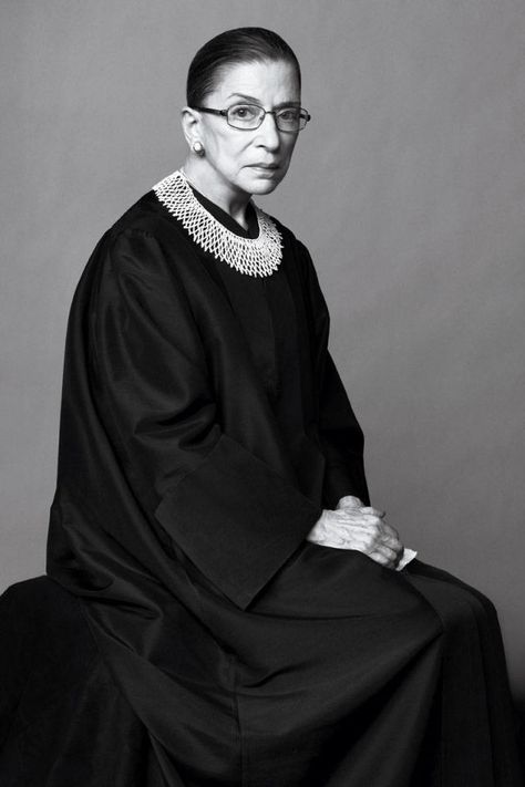 Notorious R.B.G. Supreme Court Justice Ruth Bader Ginsburg: I'm Not Going Anywhere  - ELLE.com Bert Stern, Justice Ruth Bader Ginsburg, Super Models, Notorious Rbg, Robert Mapplethorpe, Annie Leibovitz, Richard Avedon, Ruth Bader Ginsburg, Chanel Accessories