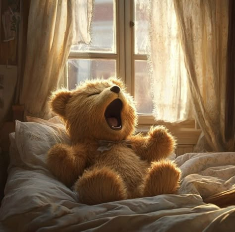 @teddybears_ai_dreams 🧸 👋Good morning / Bonjour 👋 🧸 Good Night Bear, Bunnies Cute, Teddy Pictures, Teddy Bear Images, Sweet Drawings, Teddy Bear Wallpaper, Bear Images, Teddy Bear Pictures, Bear Pictures