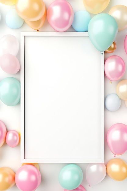 Balloon Background Wallpapers, Birthday Balloons Wallpaper, Birthday Frames Design, Baby Memory Frame, Birthday Stationary, Birthday Card Background, Baby Picture Frame, Family Tree Print, Baby Picture Frames