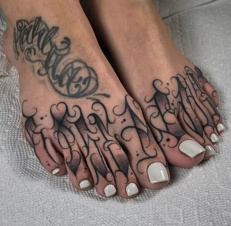 Full Ankle Tattoo, Tongue Tattoo Design, Toes Tattoos For Women, Tattoo On Feet For Women, Tattoo Feet Women, Top Of Foot Tattoos For Women, Feet Tattoos For Women Beautiful, Toe Tattoos For Women, Feet Tattoos For Women