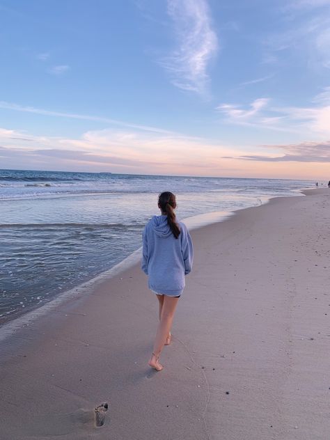 Summer Walk Aesthetic Morning, Walking Aesthetic Summer, Walk On The Beach Aesthetic, Walking On Beach Aesthetic, Walking In Beach, Walk Aesthetic Morning, Long Walks Aesthetic, Beach Walk Aesthetic, Walking By The Beach