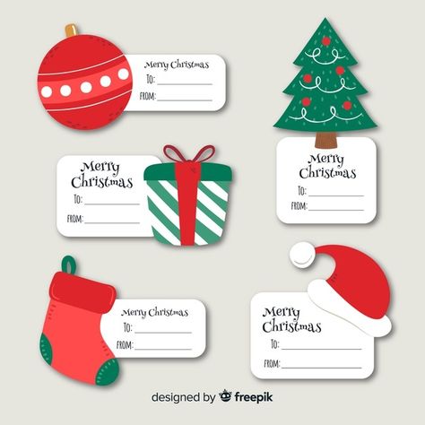 Christmas Tree Gift Tags, Gift Labels Christmas, Hand Drawn Christmas, Christmas Cards Kids, Christmas Tags Printable, Ideas Navidad, Christmas Gift Tags Printable, Gift Tags Diy, Christmas Stationery