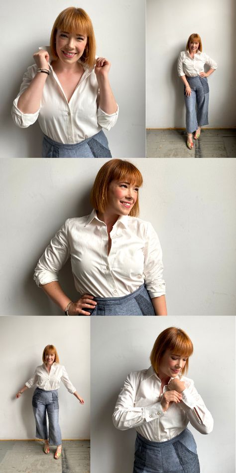 Button Up Blouse Pattern, Button Up Shirt Pattern, Mini Workshop, Womens Work Shirt, Shirt Patterns For Women, Poplin Blouse, Shirt Sewing Pattern, Perfect Blouse, Fashion Aesthetics