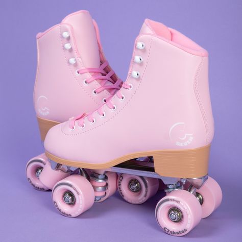 Pink Roller Skates Outfit, Pink Skates, Pastel Roller Skates, Vintage Roller Skates, Cute Roller Skates, Pink Roller Skates Aesthetic, 50s Roller Skates, Purple Roller Skates Aesthetic, Pink Rollerblades