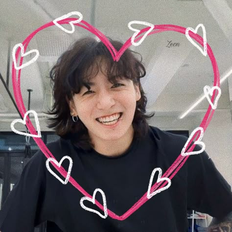 Jungkook Valentines Day, Jungkook Heart Icon, Jungkook Cute Icon, Jungkook Heart, Jungkook Pfp, Cute Jungkook, Kpop Store, Pink Quotes, Funny Doodles