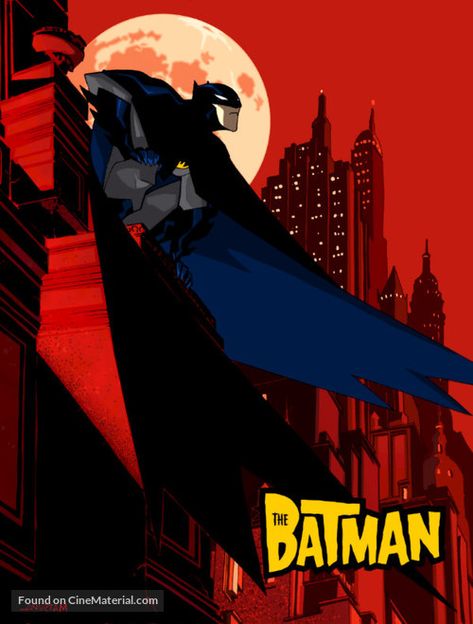 "The Batman" (2004) movie poster The Batman 2004, Batman Animated Series, Batman Cartoon, Batman Animated, Batman Tv Series, Superman Movies, Gotham Tv, Bob Kane, Batman Poster