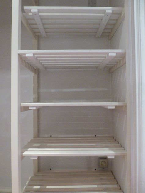 Small Airing Cupboard Ideas, Airing Cupboard Ideas Storage, Hot Water Cupboard Storage, Airing Cupboard Shelves, Landing Cupboard, Water Heater Closet Storage Shelves, Hot Press Storage Ideas, Airing Cupboard Storage Ideas, Airing Cupboard Ideas With Boiler