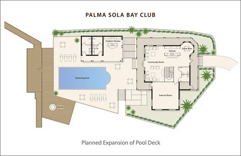 Palma Sola Bay Club adds new amenities to condominium community | Tampa, FL Patch Prospecting Real Estate, Bocce Ball Court, Deck Fire Pit, House Pool, Villa Pool, Coastal Lifestyle, Pool Furniture, Wood Deck, Pool Deck