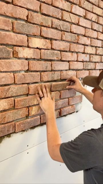 Brick Armstrong, Moonwood Mill Build, Old Mill Brick Rushmore, Old M, Portable Walls, Just Start, Red Bricks, Keep Going, Accent Wall