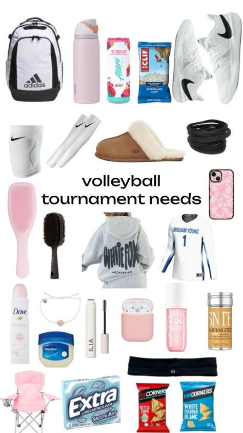 Volleyball Needs, Sports Bag Essentials, Volleyball Essentials, Volleyball Fits, Volleyball Workout, Volleyball Motivation, Volleyball Tryouts, Volleyball Things, Volleyball Tournament