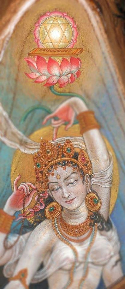 Happy Vasant Panchami, Vasant Panchami, Tantra Art, Saraswati Goddess, Hinduism Art, Vedic Art, Goddess Artwork, Tibetan Art, Celestial Art