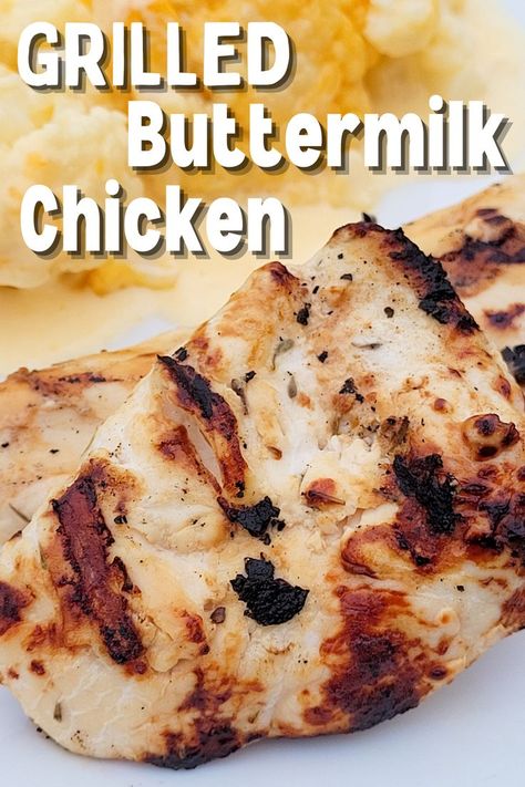 Grilled Buttermilk Chicken, Chicken Marinated In Buttermilk, Buttermilk Marinade For Chicken, Chicken Breast Brine Recipe, Buttermilk Chicken Marinade, Buttermilk Chicken Breast, Chicken Soup With Dumplings, Buttermilk Marinated Chicken, Soup With Dumplings