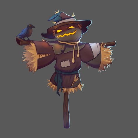 Pilgrim Character Design, Scarecrow Concept Art, Scarecrow Reference, Scarecrow Character Design, Scarecrow Oc, Scarecrow Drawing, Scarecrow Character, Scary Scarecrow, Female Cartoon