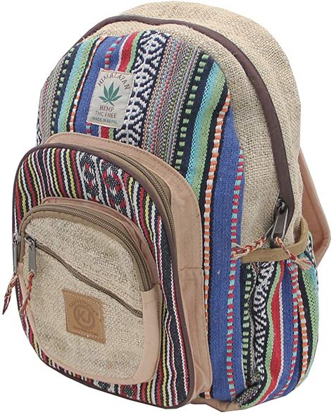 Hippie Backpack, Hemp Bag, Ethno Style, Small Water Bottle, Daypack Backpack, Baby Luggage, Handmade Fair, Women Purse, Man Purse