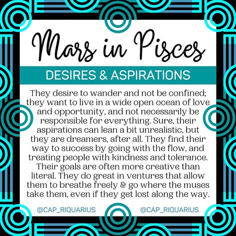 Mars In Pisces, Open Ocean, Moon Signs, Natal Charts, Sun Sign, Birth Chart, Crash Course, Astrology Zodiac, Mars