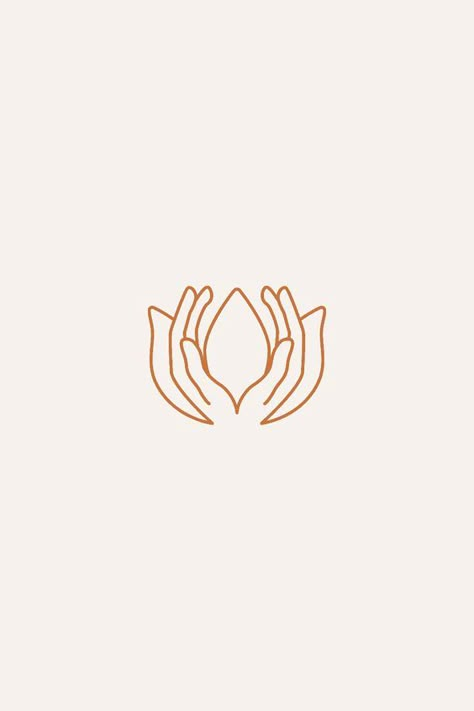 Minimal and inviting brand mark for mental health and wellness practice #makersofart #blush #makermonday #brandingconsulting #logoperusahaan Mind Body Soul Symbol, Mind Body Soul Logo, Yoga Logo Design Brand Identity, Mindfulness Logo Design, Symbol For Creativity, Soul Logo Design, Mind Symbol, Hands Logo Design, Mindfulness Logo