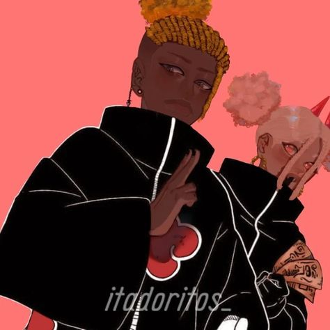 Denji chainsawman power black edit art Black Akatsuki, Csm Denji, Denji And Power, Blasian Anime, Denji Power, Blasian Edits, Blk Edits, Male Body Drawing, Poc Edits