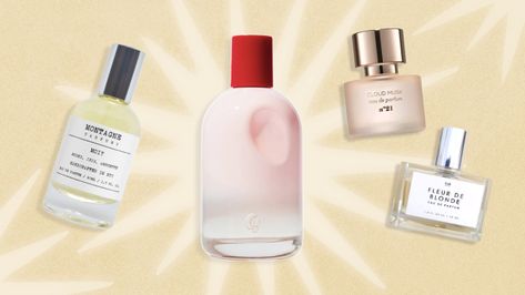 6 Glossier 'You' Dupes That Smell Identical to the Real Thing Glossier You Perfume Layering, Perfume Glossier, Glossier Fragrance, Popular Perfumes Woman, Glossier You Perfume, Glossier Perfume, Tropical Fragrance, Glossier You, Perfume Scents