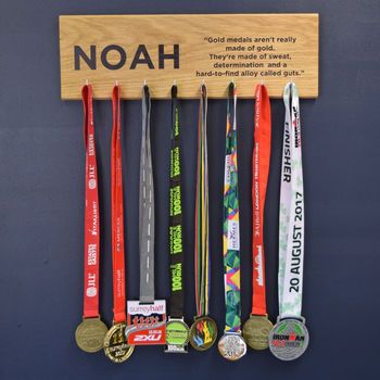 personalised oak medal hanger achievement hook board by pushka gifts | notonthehighstreet.com #gifts #presents #birthdaygifts #birthdaypresents #ideasforher #ideasforhim #personalisedgifts #birthdays #christenings #christmas #newborngifts Sports Medal Display, Hook Board, Medal Hanger Display, Medal Rack, Trophy Display, Kids Awards, Award Display, Sports Medals, Medal Holders