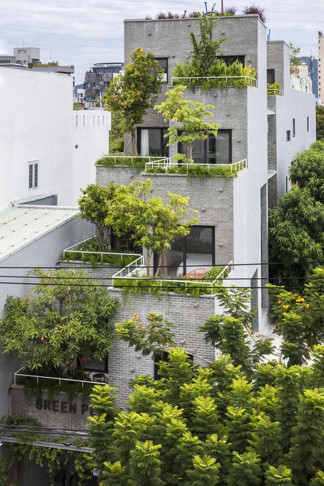 Gallery of Green Peace Village / Ho Khue Architects - 17 Green Peace, Jungle Life, Green Facade, Easy Decor, Apartment Terrace, Green Architecture, Home Decorating Ideas, Apartment Garden, Roof Garden