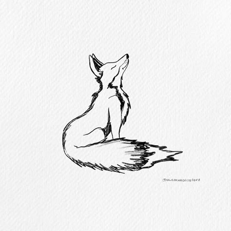 Fox Minimalist Drawing, Fox Tattoo Design Men, Small Fox Tattoo Men, Fox Tattoo Small Simple, Tattoo Fox Minimalist, Fox Drawing Tattoo, Tiny Fox Tattoo, Simple Fox Tattoo, Fox Tattoo Men