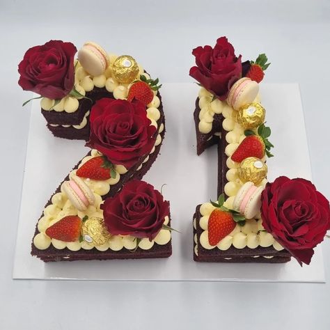 aneesa (@indulgence.sa) • Instagram photos and videos Black And Gold Number Cake, 21 Number Cake, Gold Number Cake, Easter Cupcakes Easy, Letter Cakes, Cupcakes Easy, 21st Cake, Number 21, Mexican Theme