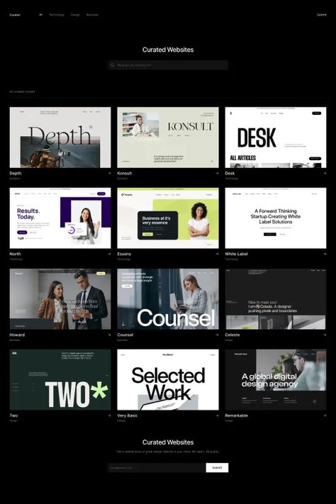 Elevate your online presence with the modern black and white directory Webflow website template, 'Curated'. Perfect for creative agencies, consultancies, and tech startups, this template offers a clean aesthetic and seamless user experience. Stand out with crisp typography and refreshing visuals. Webflow Website, Webflow Templates, Clean Aesthetic, Tech Startups, User Experience, Online Presence, Creative Agency, Design Agency, Website Template