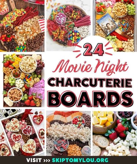 24 Easy and Tasty Movie Night Charcuterie Board Ideas Movie Night Themed Charcuterie Board, Movie Theatre Charcuterie Board, Movie Theater Food Ideas, Home Movie Night Ideas, Board Game Night Snacks, Movie Night Charcuterie, Movie Night Charcuterie Board, Board Night Ideas, Chip Platter