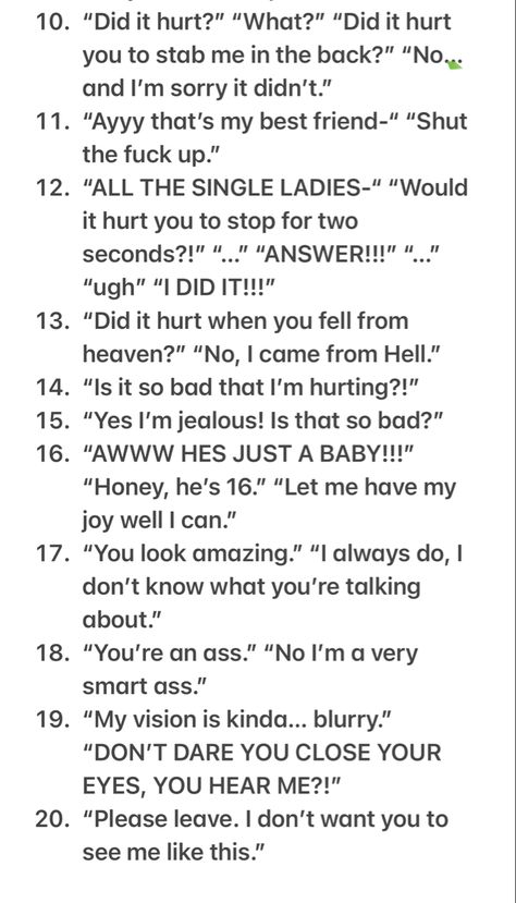 Jealous Dialogue Prompts, Jealous Writing Prompts, Jealous Prompts, Whump Prompts, Writing Inspiration Characters, Acting Scripts, Prompts Writing, Writing Dialogue Prompts, Dialogue Prompts