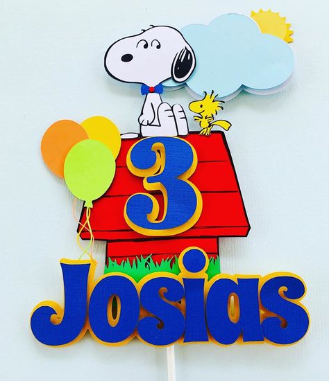 Snoopy Cake Topper, Charlie Brown Cake, Snoopy Cake, Brown Cake, Snoopy Birthday, First Birthday Cake Topper, Bday Cards, First Birthday Cakes, 1st Bday