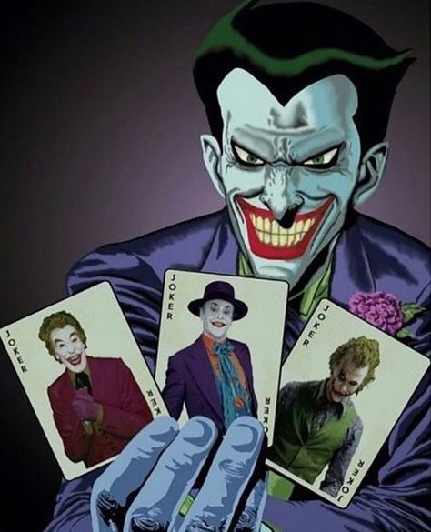 Who is your favorite Joker?! #comicsandcoffee Joker Scars, 3 Jokers, Joker Cartoon, Comic Book Background, Batman Cartoon, Joker Comic, Hair Cartoon, Joker Images, Joker Iphone Wallpaper