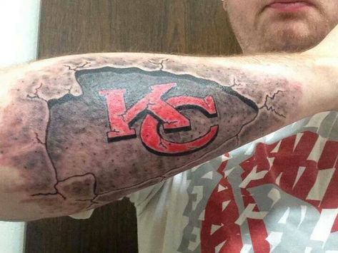 Kc Chiefs Tattoo For Women, Kc Chiefs Tattoo, Chiefs Tattoo, Mandela Tattoo, Football Tattoo, Kansas Chiefs, City Tattoo, Kansas City Chiefs Football, Kc Chiefs