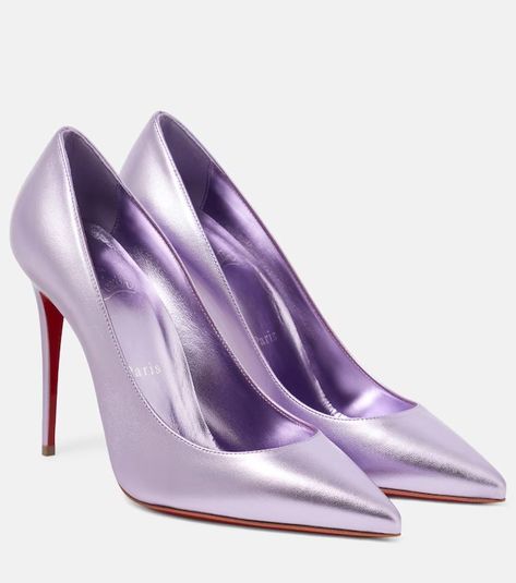 Designer Shoes for Women | Shop at Mytheresa Christian Louboutin Kate 100, Louboutin Online, Spring Sunglasses, Purple Pumps, Minimal Shoes, Christian Louboutin Kate, Red Louboutin, Christian Louboutin Women, Evening Shoes