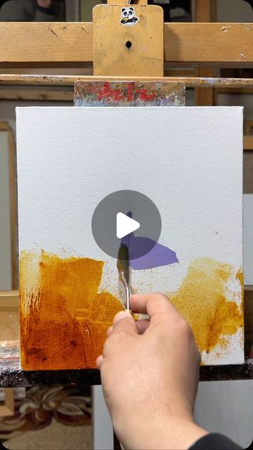 Azizbek Sulaimanov on Instagram Abstract Painting Acrylic Tutorials, Pallet Knife Painting Ideas, Pallet Knife Painting Tutorial, Impasto Painting Easy, Pallet Painting Ideas, Pallet Knife Painting Acrylic, Impasto Painting Tutorial, Palette Knife Painting Tutorial, Colour Painting Ideas