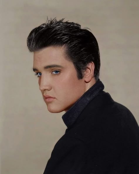 Elvis Presley, A Man, Hair, Blue, Black